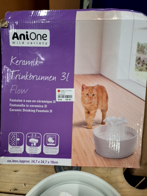 Vandfontaine til kat